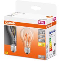 2Pak LED žárovka LED E27 A60 4W = 40W 470lm 2700K 300° Filament OSRAM STAR OSRSTALL0310