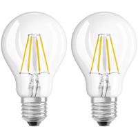 2Pak LED žárovka LED E27 A60 6,5W = 60W 806lm 2700K Teplá bílá 300° Filament OSRAM STAR OSRSTALL0320