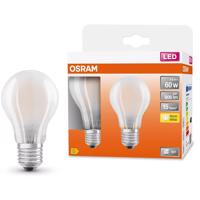 2PAK LED žárovka LED E27 A60 7W = 60W 806lm 2700K Teplá bílá 300° Filament OSRAM STAR OSRSTALL0420