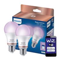 2x LED žárovka LED E27 A60 8,5W = 60W 2200-6500K + RGB SMART WiFi Philips WiZ PHWIZ0601