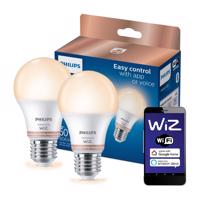 2x LED žárovka LED E27 A60 8W = 60W 806lm 2700-6500K SMART WiFi Philips WiZ PHWIZ0631