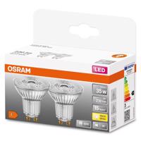 2x LED žárovka LED GU10 2,6W = 35W 230lm 2700K Teplá bílá 36° OSRAM STAR OSRSTAF8605