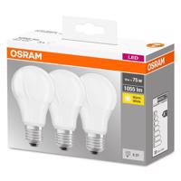 3PAK LED žárovka LED E27 A60 10W = 75W 1055lm 2700K Teplá bílá 200° OSRAM Base OSRLEDW2050