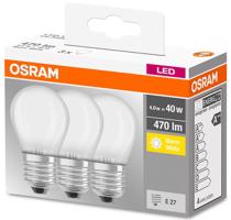 3PAK LED žárovka LED E27 P45 4W = 40W 470lm 2700K Teplá bílá 300° OSRAM OSRLEDW3535