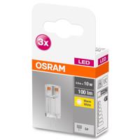 3PAK LED žárovka LED G4 corn 0,9W = 10W 100lm 2700K Teplá bílá 300° 12V OSRAM OSRPARA1155