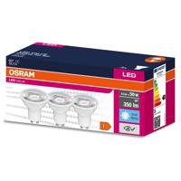 3PAK LED žárovka LED GU10 4,5W = 50W 350lm 4000K Neutrální bílá 60° OSRAM VALUE OSRVALU7513