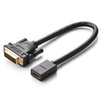 Adaptér DVI na HDMI UGREEN 20118, 15 cm (černý) 024291