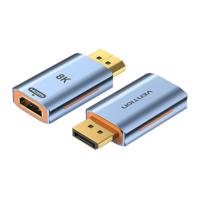 Adaptér HDMI samice - Display Port samec Vention HFMH0 8K (modrý)