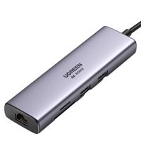 Adaptér Rozbočovač UGREEN, USB_C na 2x USB 3.0, HDMI, RJ45, SD/TF 042391