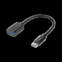 Adaptér USB zásuvka A 3.0 - zástrčka typu C OTG REBEL 15 cm