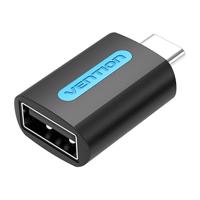 Adaptér Vention USB CDTB0, USB-C samec na USB 2.0 samice (černý)