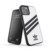 Adidas OR Tvarované pouzdro PU pro iPhone 12 Pro - černobílé CG Mobile 8718846083669