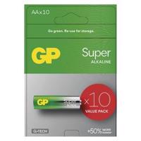 Alkalická baterie GP Super AA (LR6) - 10 ks B0121G