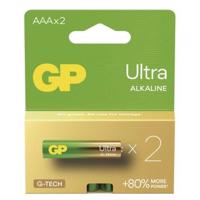 Alkalická baterie GP Ultra AAA (LR03) - 2 ks B02112