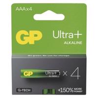 Alkalická baterie GP Ultra Plus AAA (LR03) - 4 ks B03114