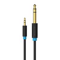 Audio kabel TRS 3,5 mm na 6,35 mm Vention BABBG 1,5 m, černý