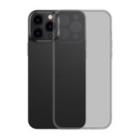 Baseus Frosted Glass Case pevné pouzdro pro iPhone 13 Pro s gelovým rámečkem černé (ARWS001001) 6932172609276