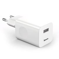 Baseus nabíječka Quick Charger síťová nabíječka EU adaptér USB Quick Charge 3.0 QC 3.0 bílá (CCALL-BX02) 6953156272446 6953156272446