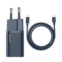 Baseus Super Si Quick Charger 1C 20W s kabelem USB-C na Lightning 1m (modrý) 025070 025070