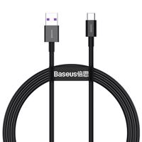 Baseus Superior USB - kabel USB typu C 66 W (11 V / 6 A) Huawei SuperCharge SCP 1 m černý (CATYS-01) 6953156205499