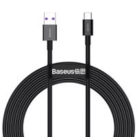 Baseus Superior USB - Kabel USB typu C 66 W (11 V / 6 A) Huawei SuperCharge SCP 2 m černý (CATYS-A01) 6953156205512