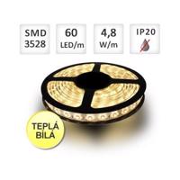 Berge LED pásek 5m 60ks/m 2835 4.8W/m, Teplá bílá BRG30003