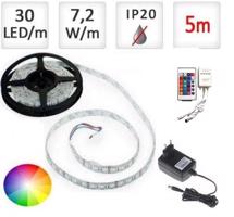 Berge LED pásek 5m RGB 5050, 30 LED/m, 7,2W/m 36W, IP20, sada SADA-BRG30041-5m