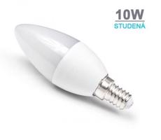 Berge LED žárovka 10W 14xSMD2835 E14 C37 830lm Studená bílá