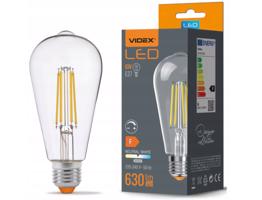 Berge LED žárovka filament - E27 - 6W - ST64 - stmívatelná - neutrální bílá