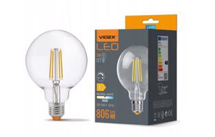 Berge LED žárovka filament - E27 - 7W - G95 - stmívatelná - neutrální bílá