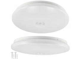 Berge Stropní kulatý LED panel 12W CLIO s pohybovým a soumrakovým senzorem MP0336