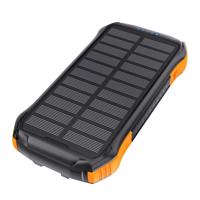 Choetech B658 solární powerbanka 2x USB 10000mAh Qi 5W (černá a oranžová) 047581 047581