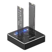 Dokovací/klonovací stanice M.2 NVMe/SATA 20Gb/s pro SSD FIDECO M2288 (USB 3.2, UASP, TRIM)