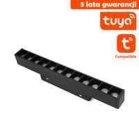 DomenoLED Svítidlo LED z Diodami Do Szyn Magnetycznych DDCX-GS12-220-TY Tuya 12W černá CCT