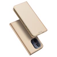 Dux Ducis Skin Pro pouzdro pro Xiaomi Redmi 11A / Poco C55 / Redmi 12C flip cover card wallet stand gold 6934913030875