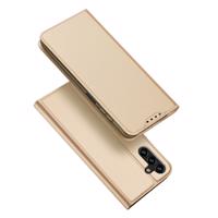 Dux Ducis Skin Pro pouzdro Samsung Galaxy A14 5G flip cover card wallet stand gold 6934913029657