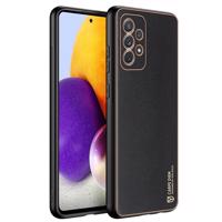 Dux Ducis Yolo elegantní obal z eko kůže Samsung Galaxy A72 4G černý 6934913050392