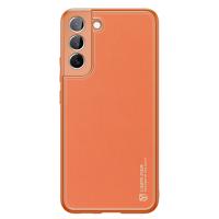 Dux Ducis Yolo elegantní obal z eko kůže Samsung Galaxy S22+ (S22 Plus) oranžový 6934913040195