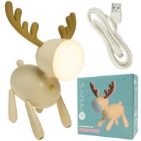 Eco Light Dětská LED noční lampa DEER béžová