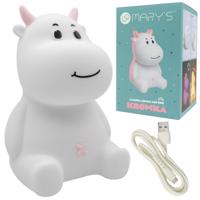 Eco Light Dětská LED noční lampa PINK COW