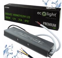 Eco Light Hermetický LED zdroj 12V 300W IP67 voděodolný