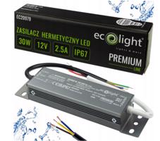 Eco Light Hermetický LED zdroj 12V 30W IP67 voděodolný