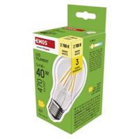 Emos LED žárovka Filament A60 / E27 / 3,4 W (40 W) / 470 lm / teplá bílá ZF5D22