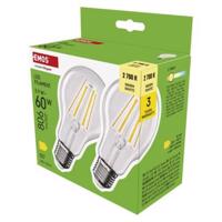 Emos LED žárovka Filament A60 / E27 / 5,9 W (60 W) / 806 lm / teplá bílá ZF5D42.2