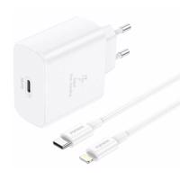 Foneng EU62 45W síťová nabíječka USB-C + kabel USB-C na lightning (bílý)