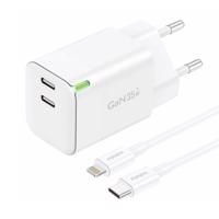 Foneng GAN35 2x USB-C 2,4A síťová nabíječka (bílá)