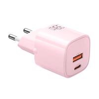 GaN 33W síťová nabíječka Mcdodo CH-0156 USB-C, USB-A (růžová)