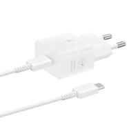 GaN Samsung EP-T2510XWEGEU 25W SFC síťová nabíječka s kabelem USB-C - bílá 8806094911985 8806094911985