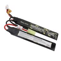 Gens ace 25C 1300mAh 2S1P 7,4V Saddle Airsoft Gun Lipo baterie s mini konektorem Tamiya