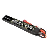 Gens ace 25C 1300mAh 2S1P 7,4V Saddle Airsoft Gun Lipo baterie s T-konektorem